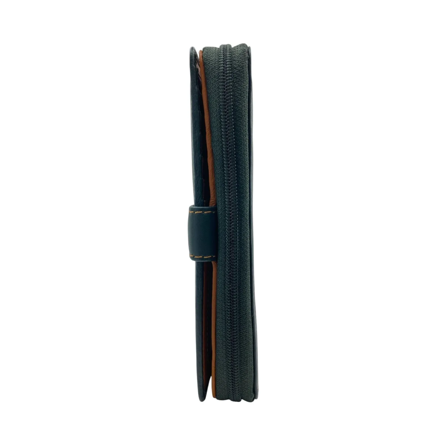 Ladies Wallet With Zipper, Bifold Wallet With  Multiple Card # 4651