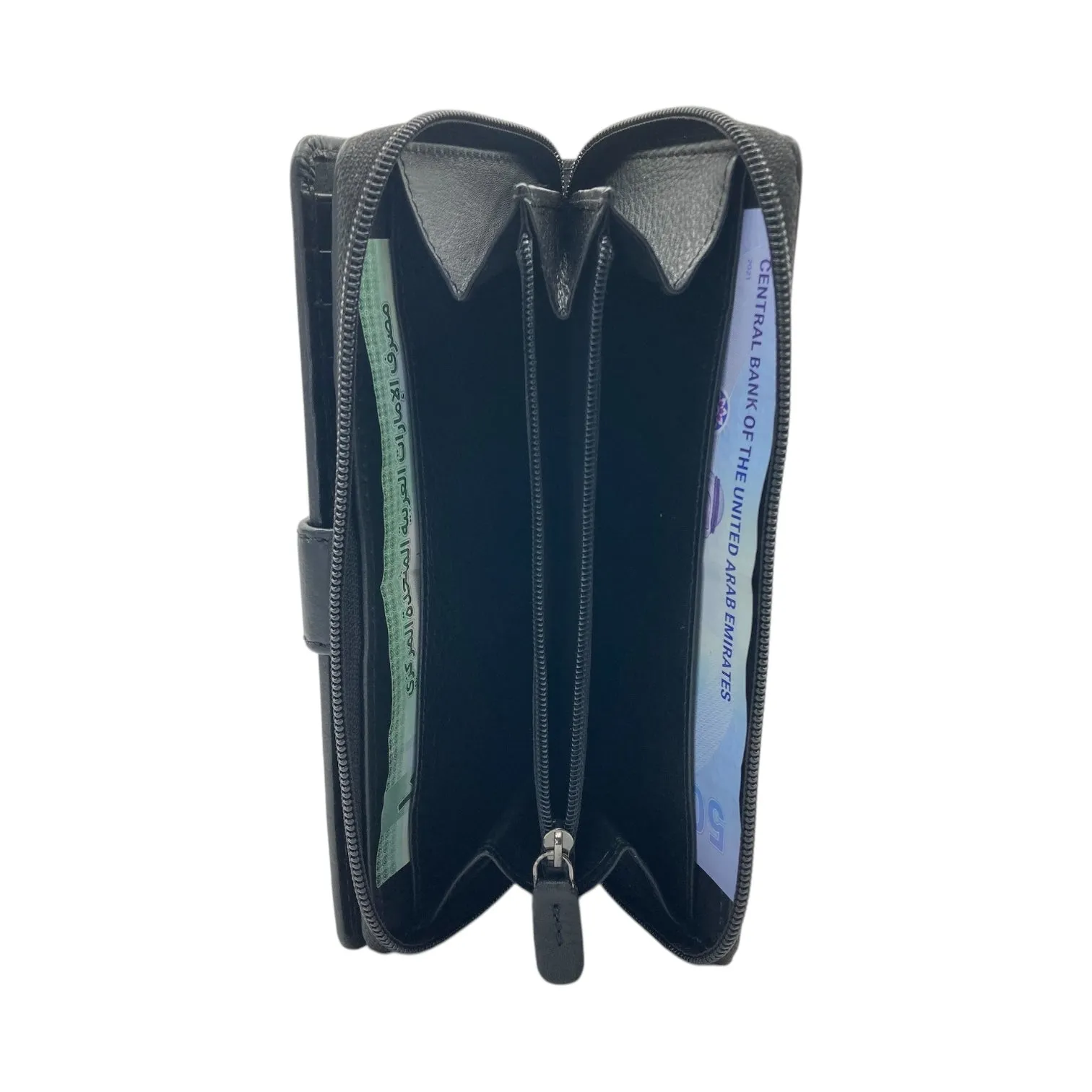 Ladies Wallet With Zipper, Bifold Wallet With  Multiple Card # 4651