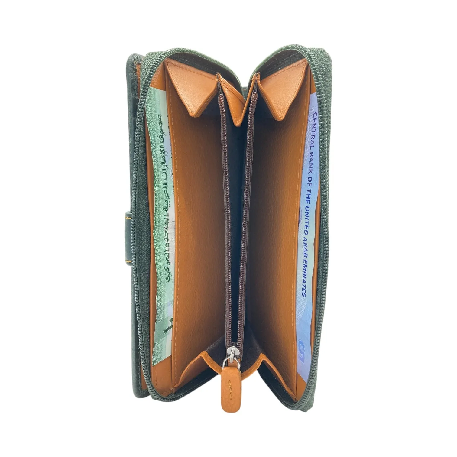 Ladies Wallet With Zipper, Bifold Wallet With  Multiple Card # 4651