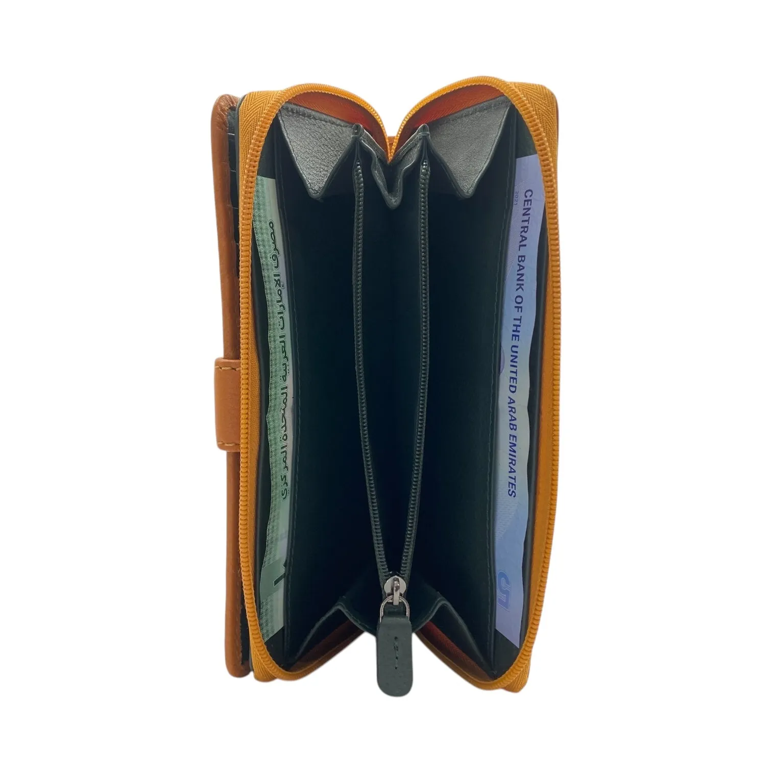 Ladies Wallet With Zipper, Bifold Wallet With  Multiple Card # 4651