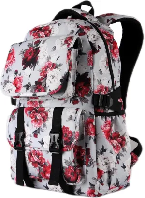 Laptop Backpack Women Lightweight Multi Pocket and 17 inch Carry on Backpack for Work Travel Safflower