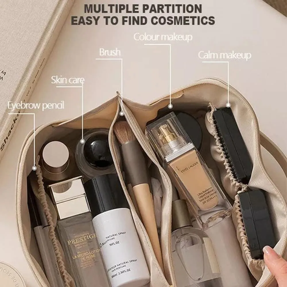 Large Capacity Foldable Travel Cosmetic Bag