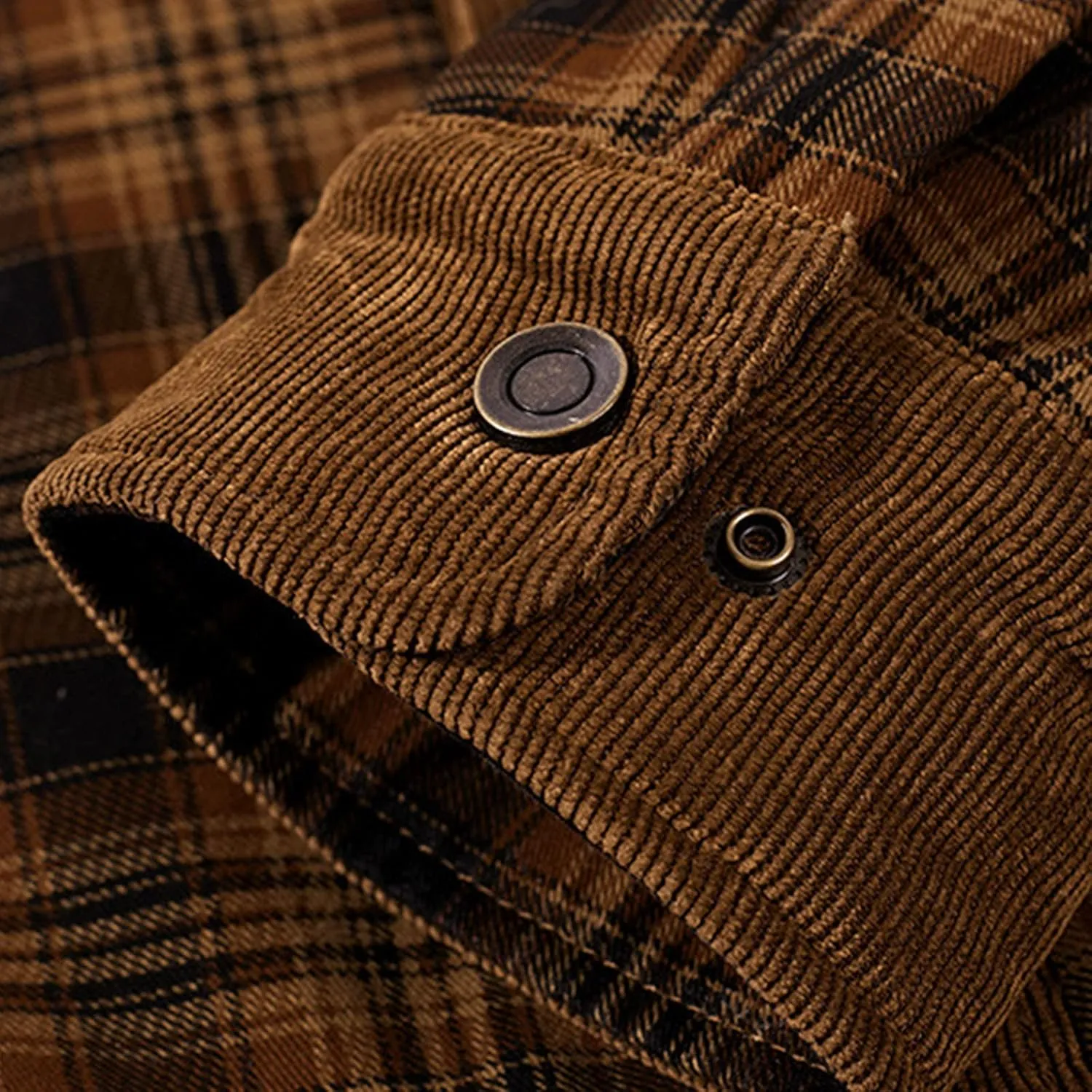 LCMTWX Mens Flannel Jacket And Autumn Plaid Print Lapel Button Down Pocket Long Sleeve Shirt Men Plus Size Big&Tall Mens