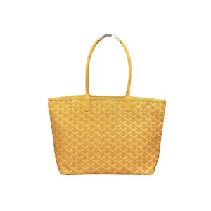 LDGY Genuine Leather Zippered Tote Bag