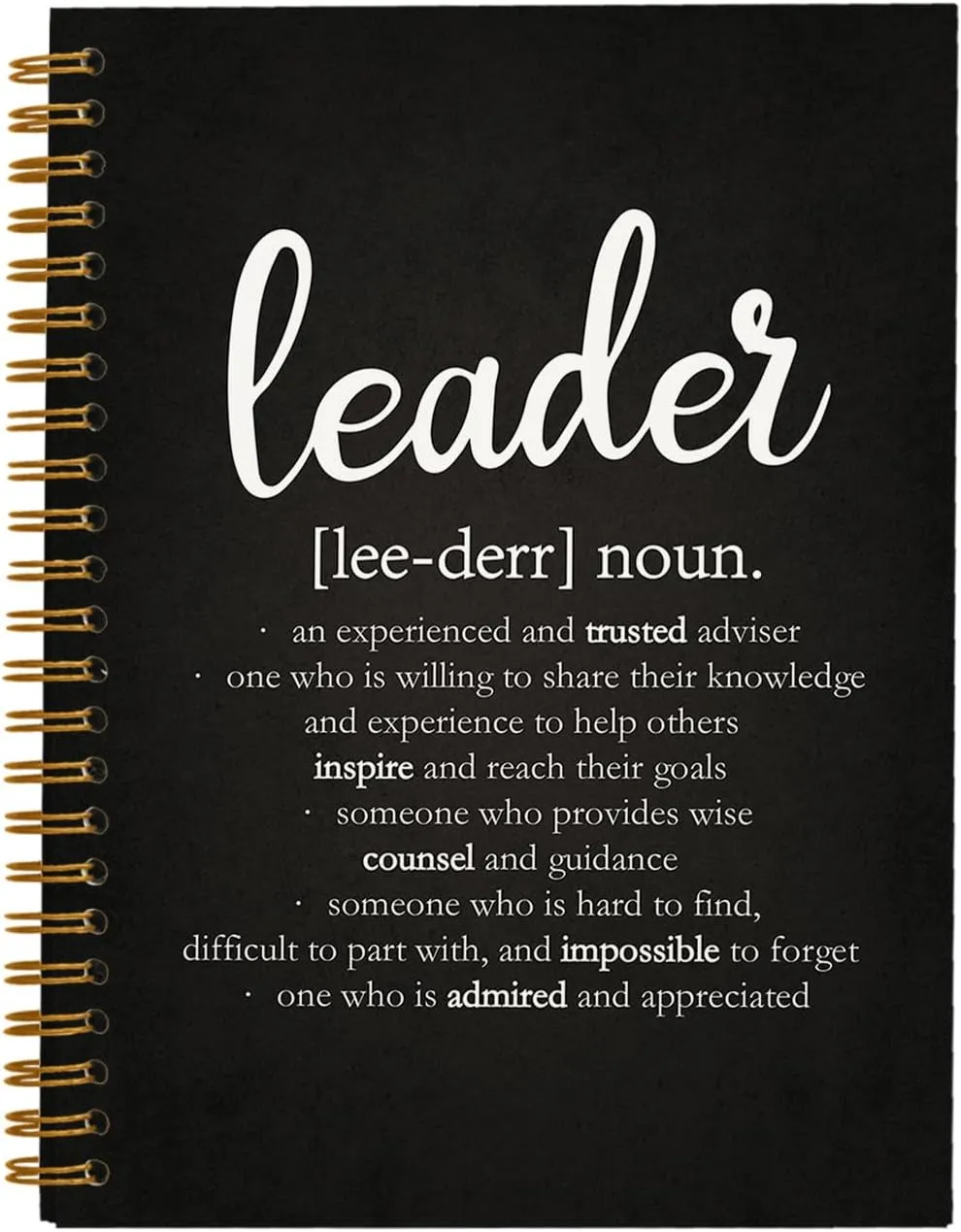 Leadership Gifts Notebook Journal, Leader Gifts for Women Men, Office Meeting Notebook for Work, Thank You Gifts for Leader Mentor Boss, Spiral Notebook 5.5 x 8.3
