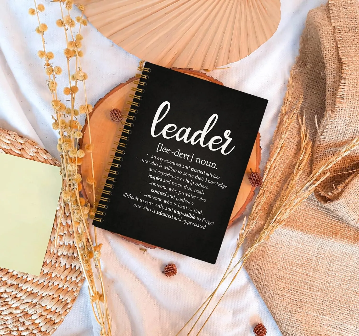Leadership Gifts Notebook Journal, Leader Gifts for Women Men, Office Meeting Notebook for Work, Thank You Gifts for Leader Mentor Boss, Spiral Notebook 5.5 x 8.3