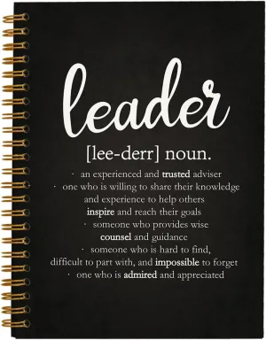 Leadership Gifts Notebook Journal, Leader Gifts for Women Men, Office Meeting Notebook for Work, Thank You Gifts for Leader Mentor Boss, Spiral Notebook 5.5 x 8.3