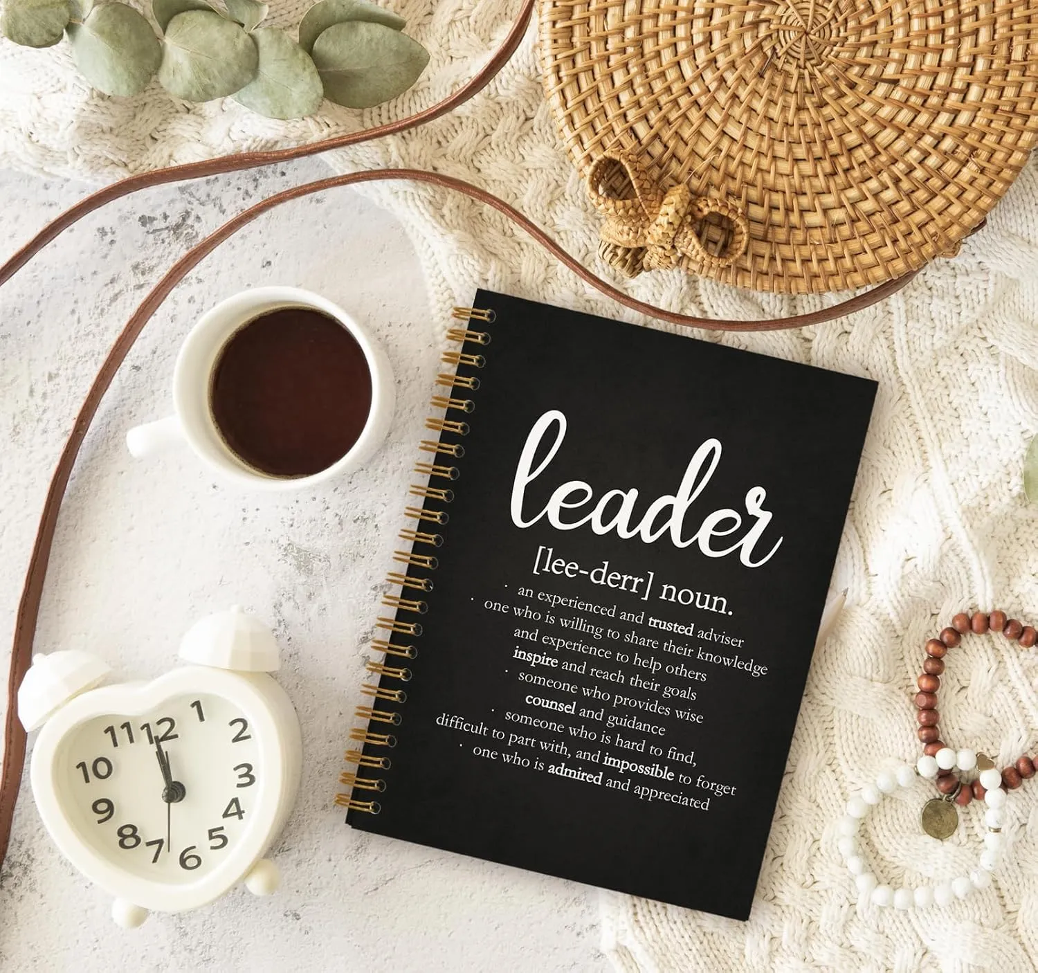 Leadership Gifts Notebook Journal, Leader Gifts for Women Men, Office Meeting Notebook for Work, Thank You Gifts for Leader Mentor Boss, Spiral Notebook 5.5 x 8.3