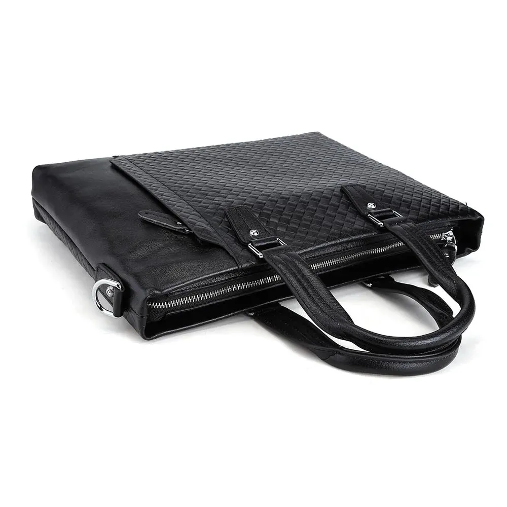 Leather Handbag Business Office Briefcase Genuine Leather Laptop Bag for Men