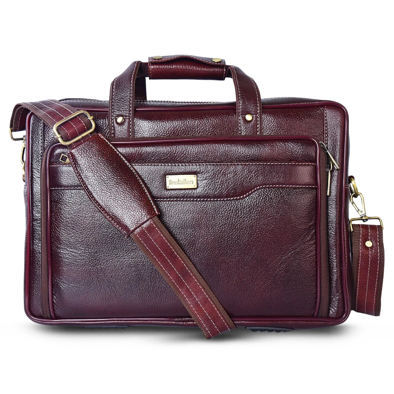 Leather Laptop Bag 36806 (Brown)