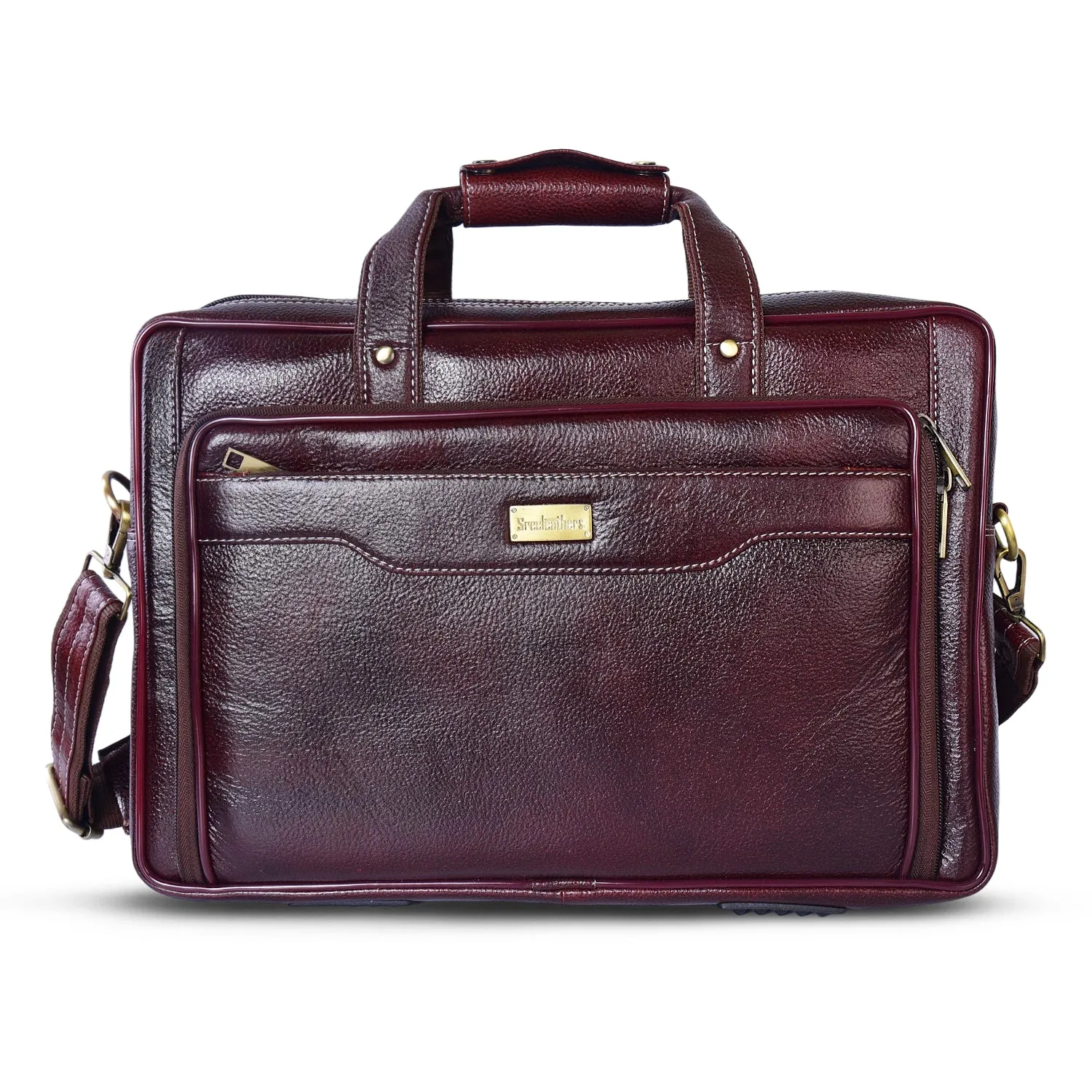 Leather Laptop Bag 36806 (Brown)