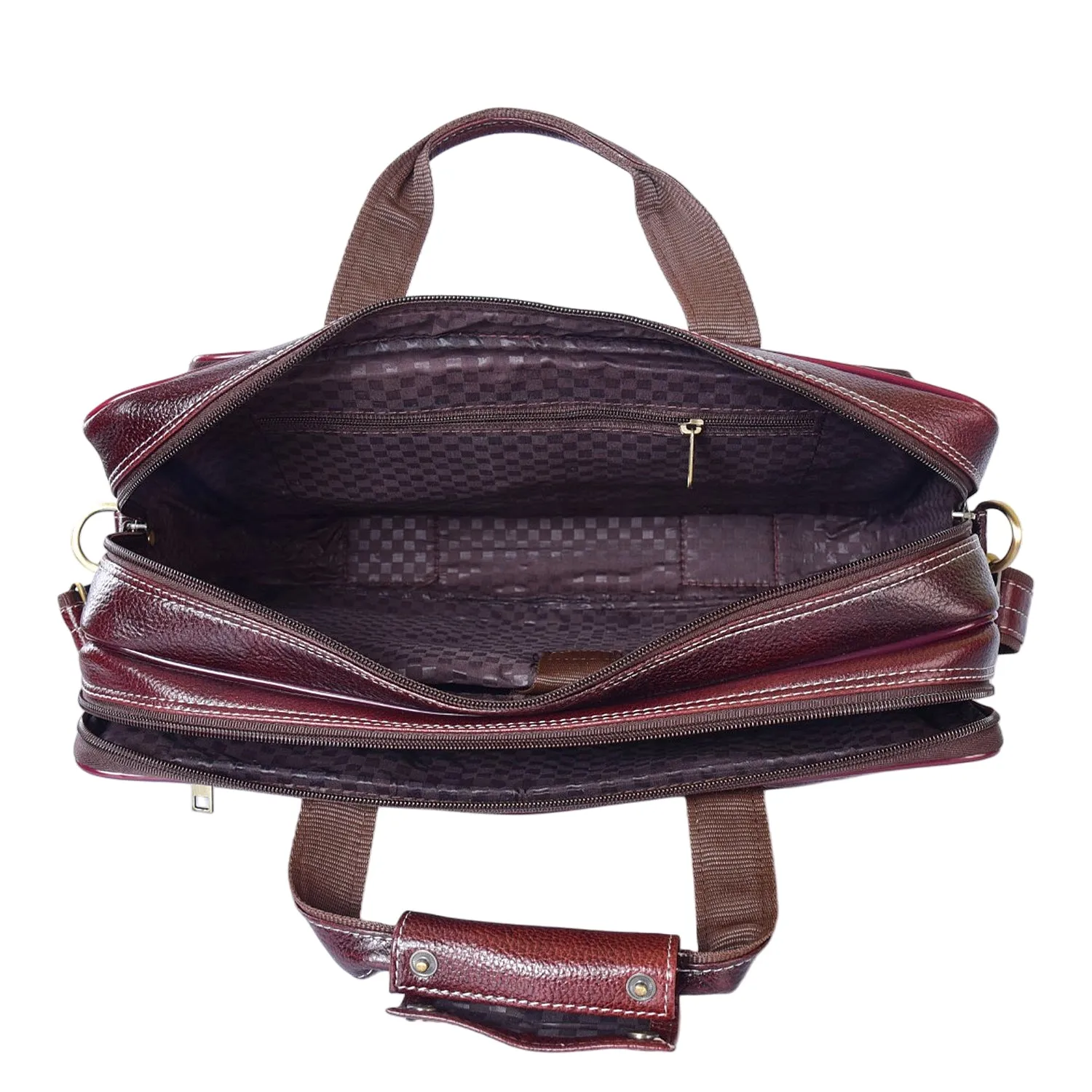 Leather Laptop Bag 36806 (Brown)