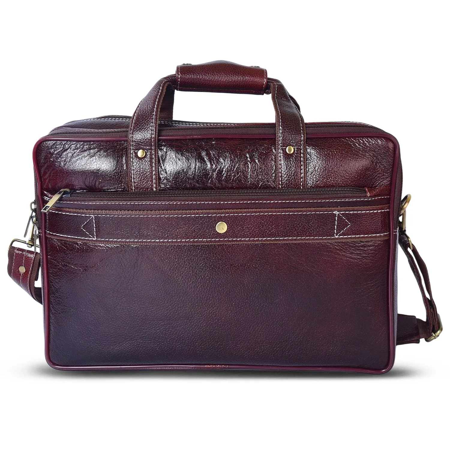 Leather Laptop Bag 36806 (Brown)