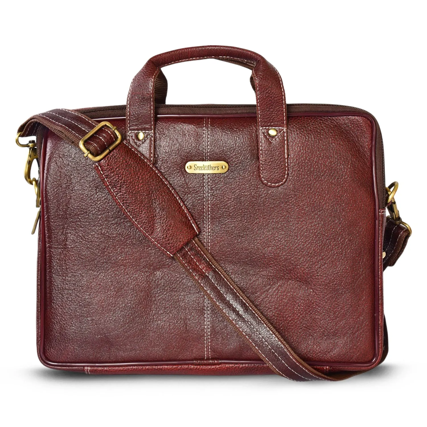 Leather Laptop Bag 36811 (Brown)