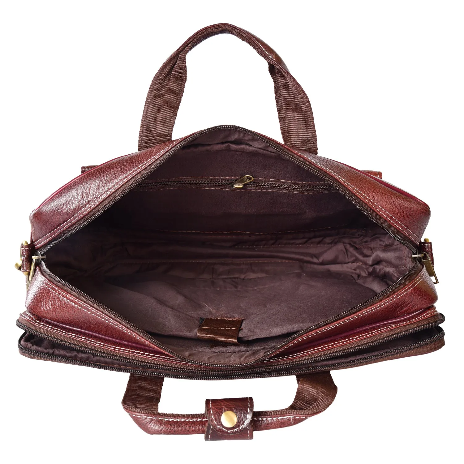 Leather Laptop Bag 36823 (Brown)