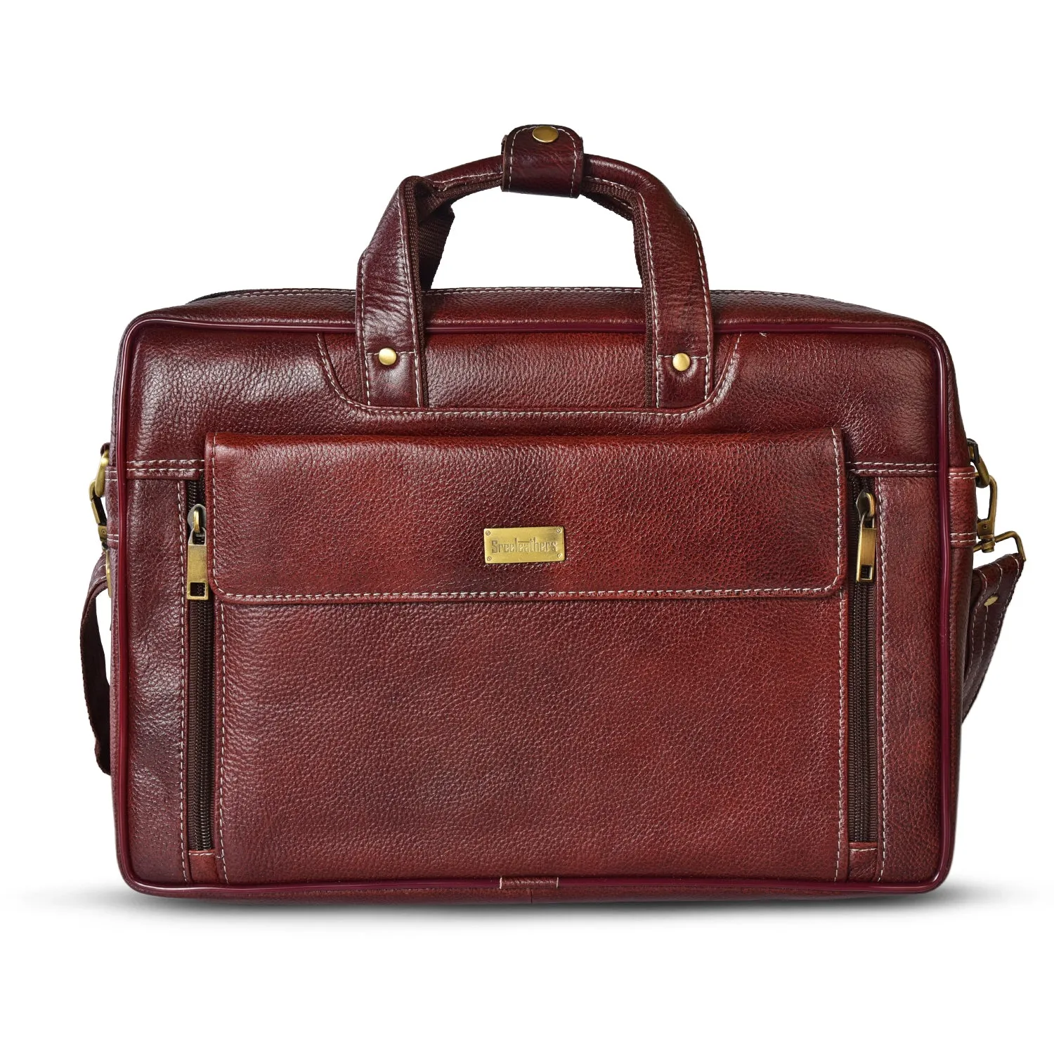 Leather Laptop Bag 36823 (Brown)
