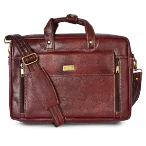 Leather Laptop Bag 36823 (Brown)