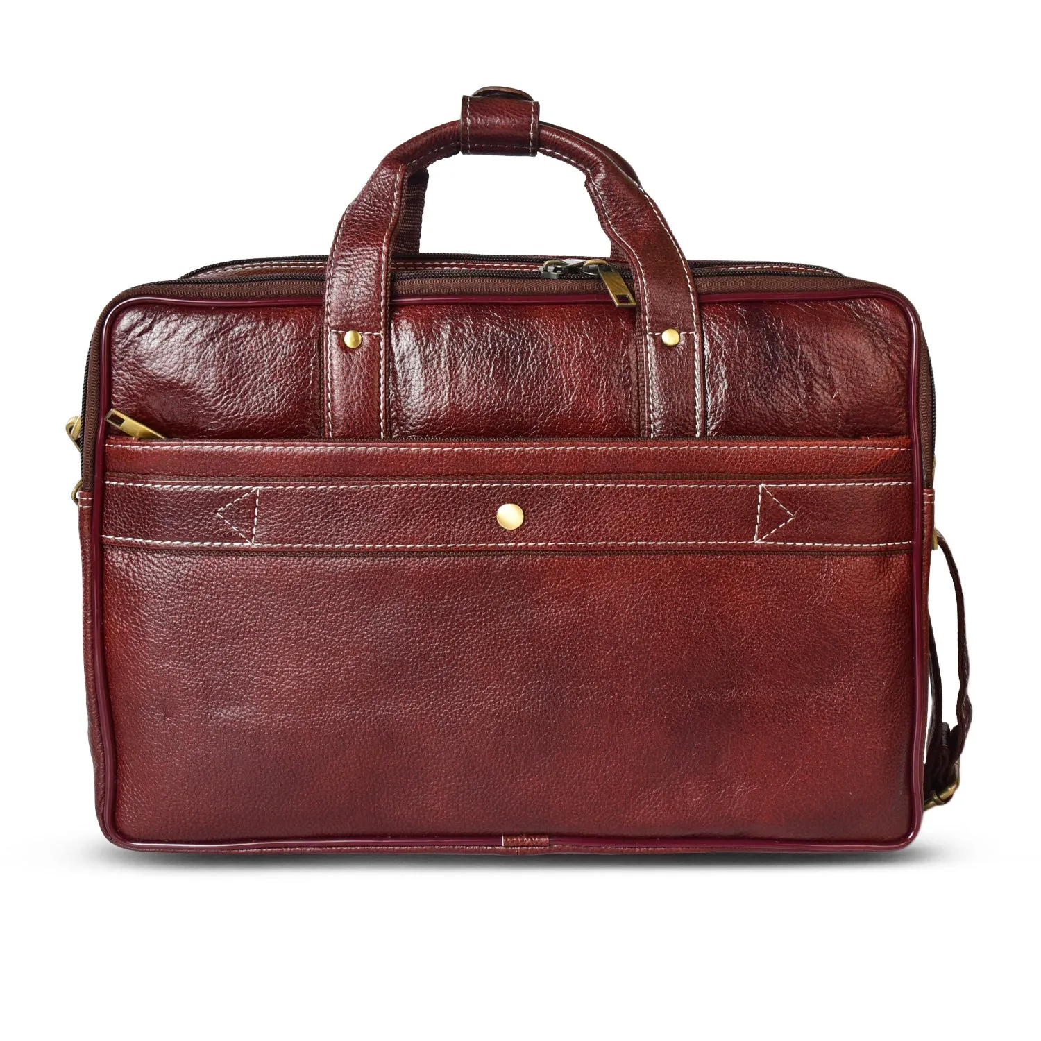 Leather Laptop Bag 36823 (Brown)