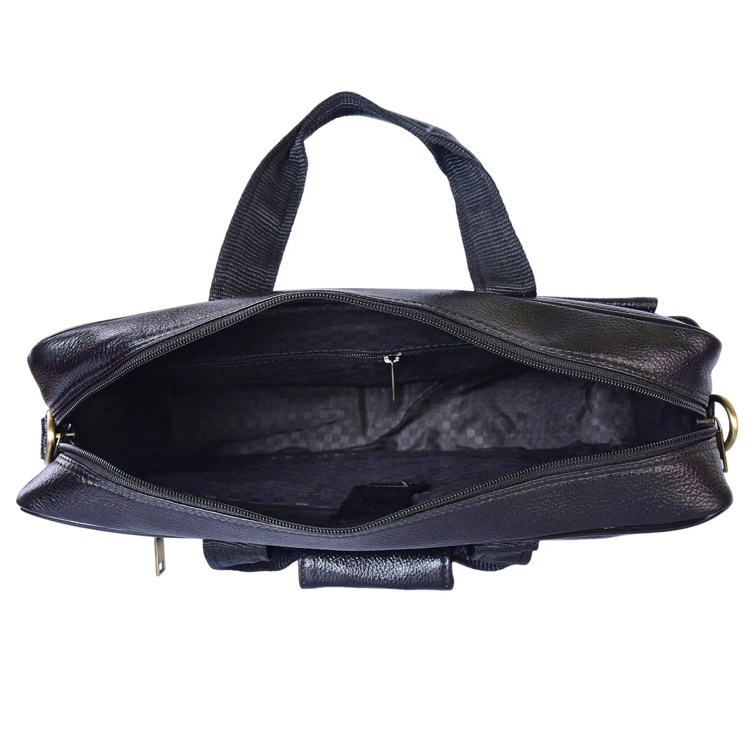 Leather Laptop Bag 36826 (Black)