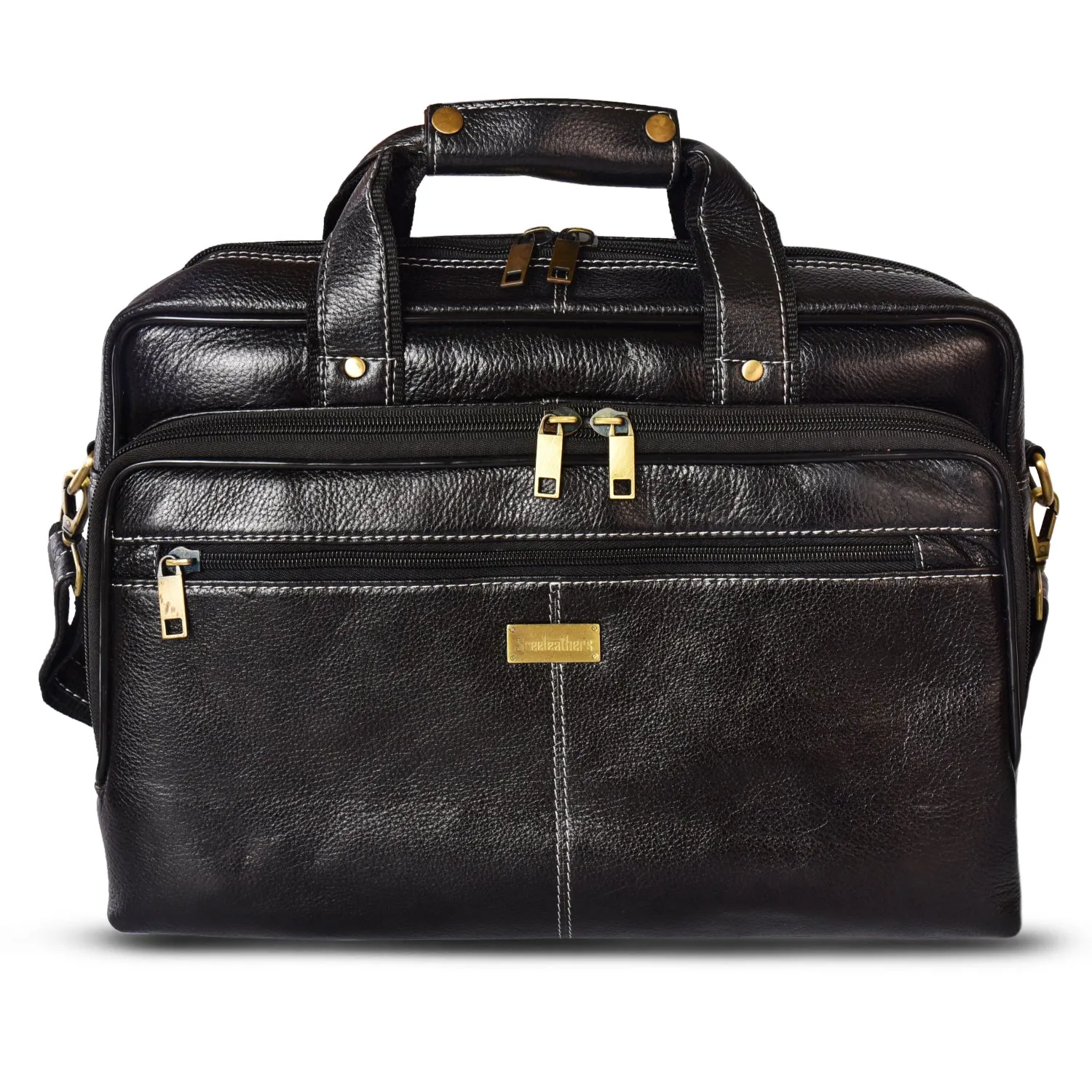 Leather Laptop Bag 998901 (Black)