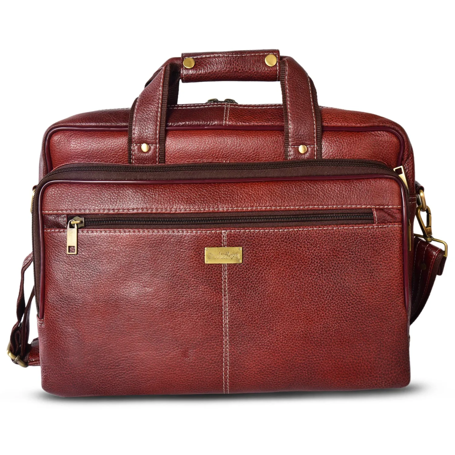 Leather Laptop Bag 998901 (Brown)