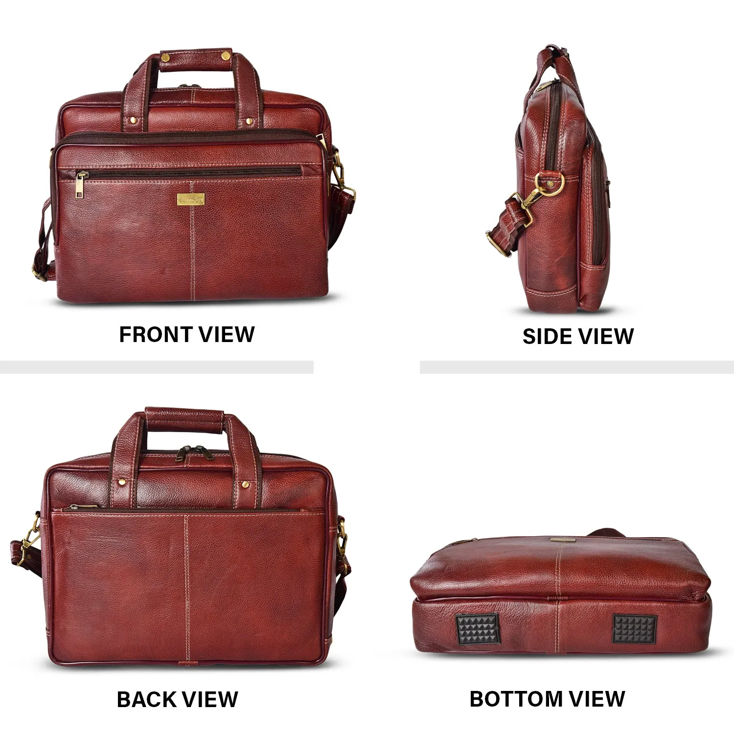 Leather Laptop Bag 998901 (Brown)