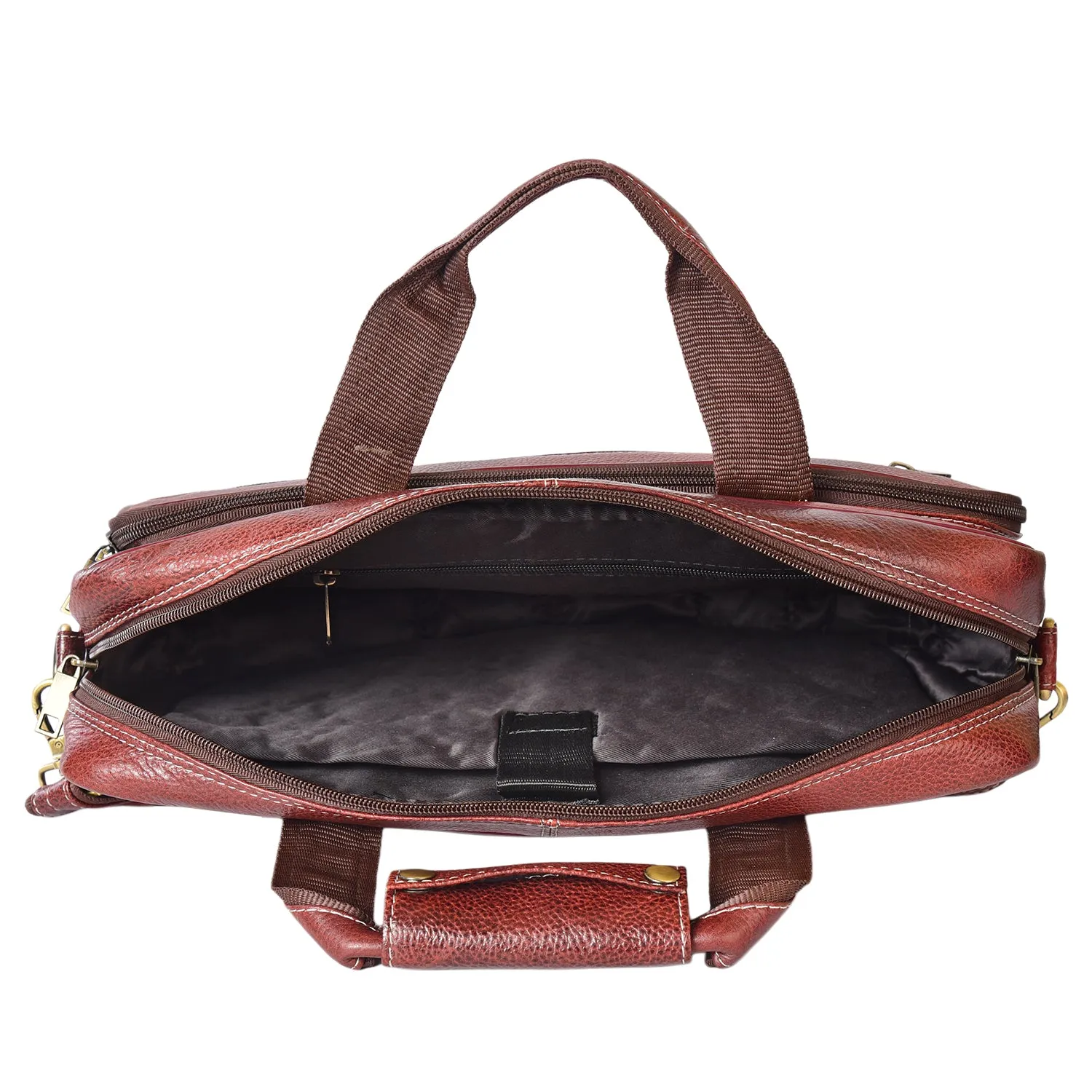 Leather Laptop Bag 998901 (Brown)