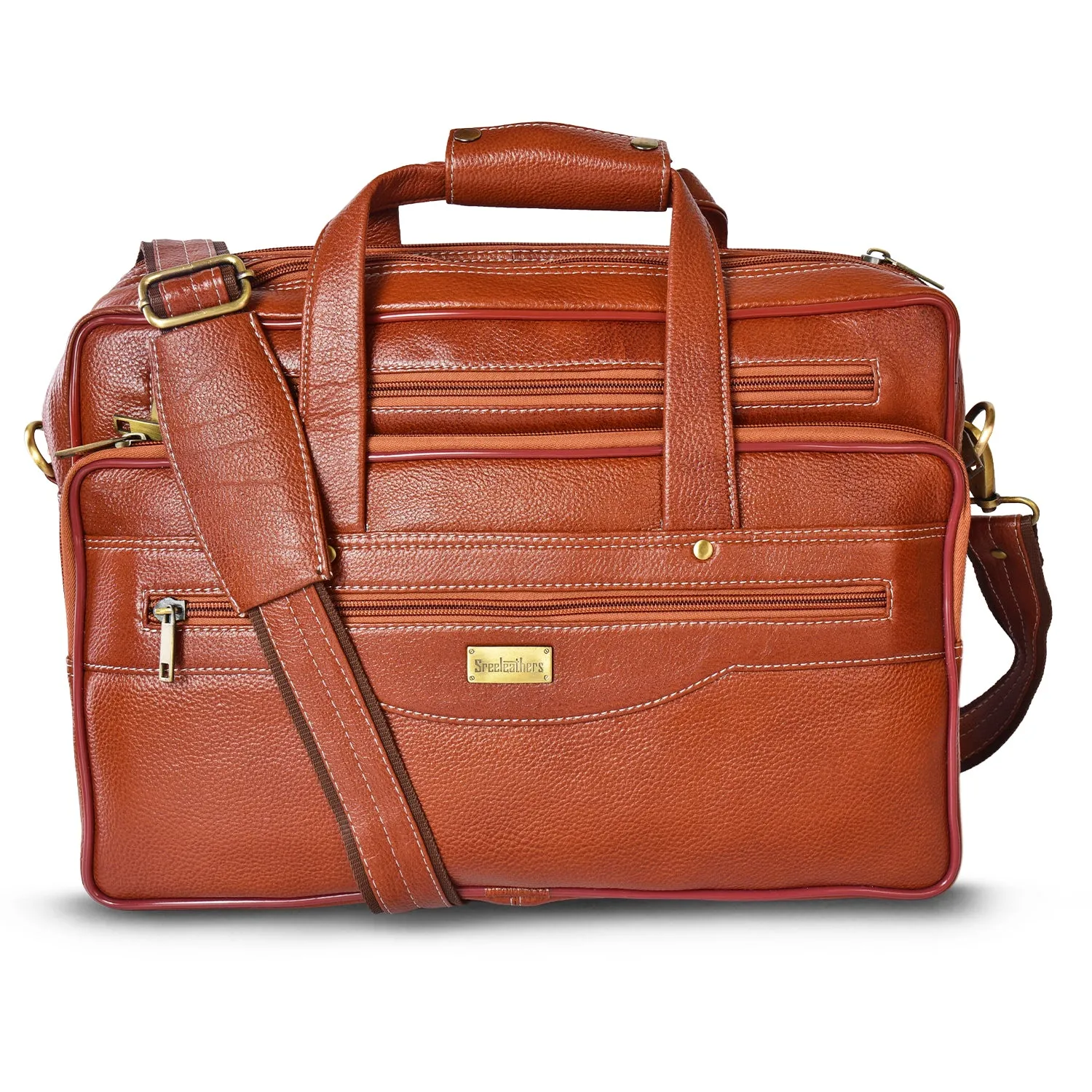 Leather Laptop Bag  998902 (Tan)