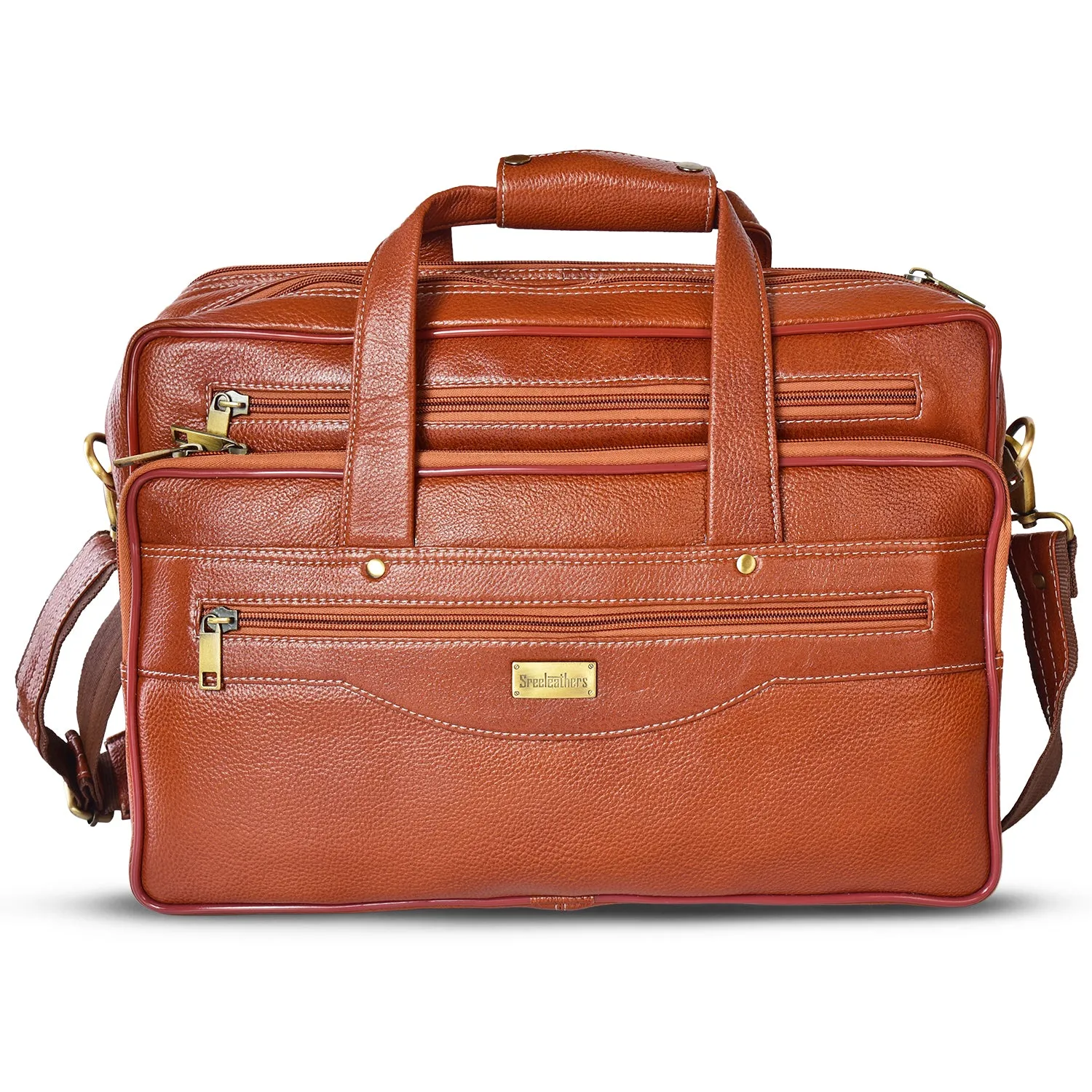 Leather Laptop Bag  998902 (Tan)