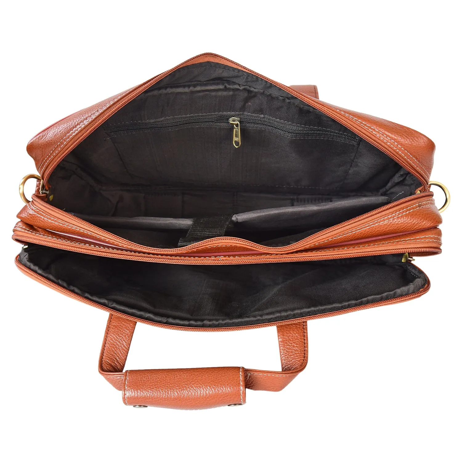 Leather Laptop Bag  998902 (Tan)