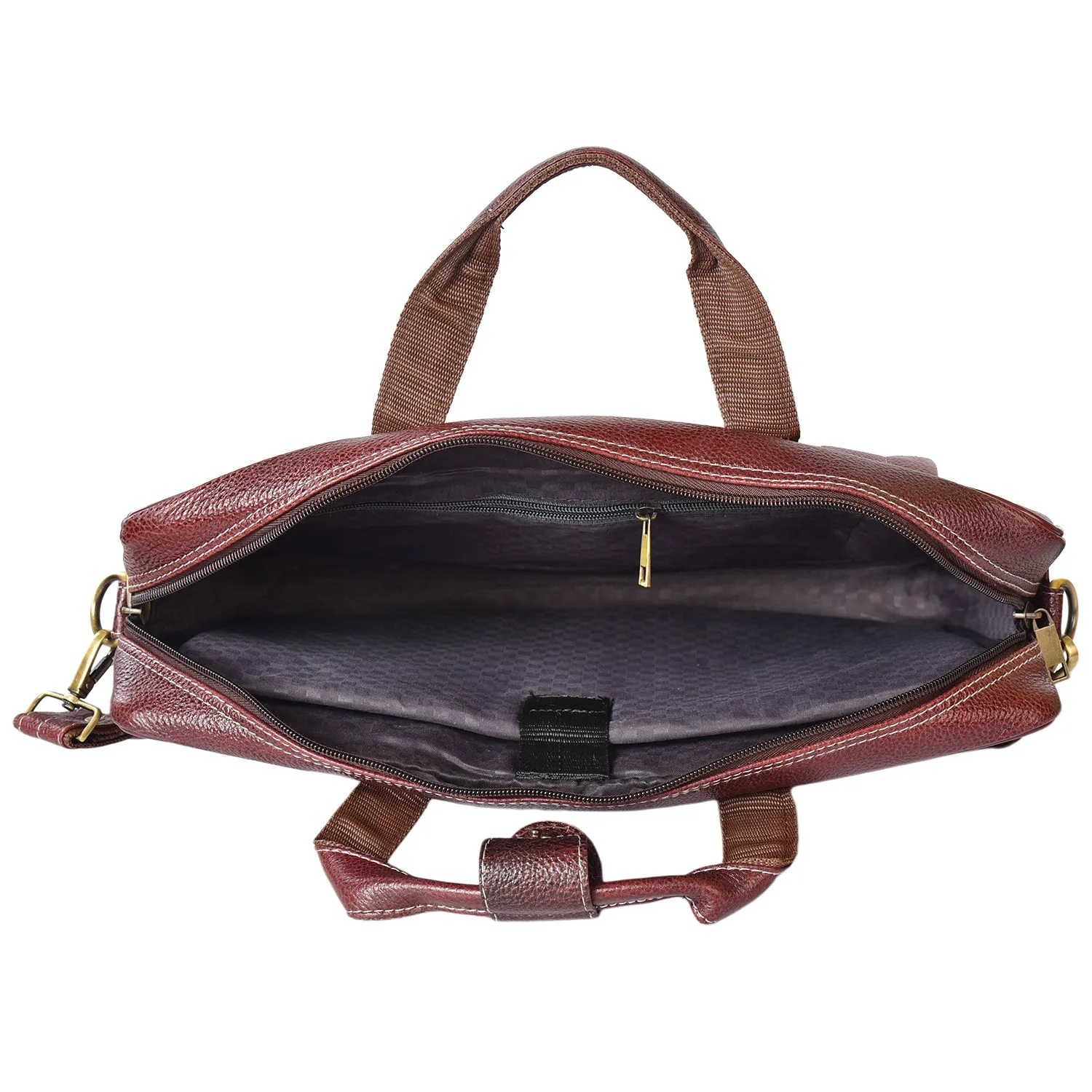 Leather Laptop Bag  998904 (Brown)