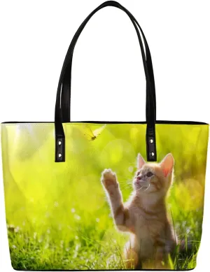 Leather Tote Bag for Women Fashion Shoulder Bag Purses and Handbags Large Capacity Satchel Bags for Work Travel