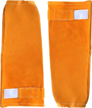 Leather Welding Work Sleeves, Heat and Flame Resistant Arm Protection, Heavy Duty Work Arm Guard, Puncture Resistant Sleeves for Men and Women
