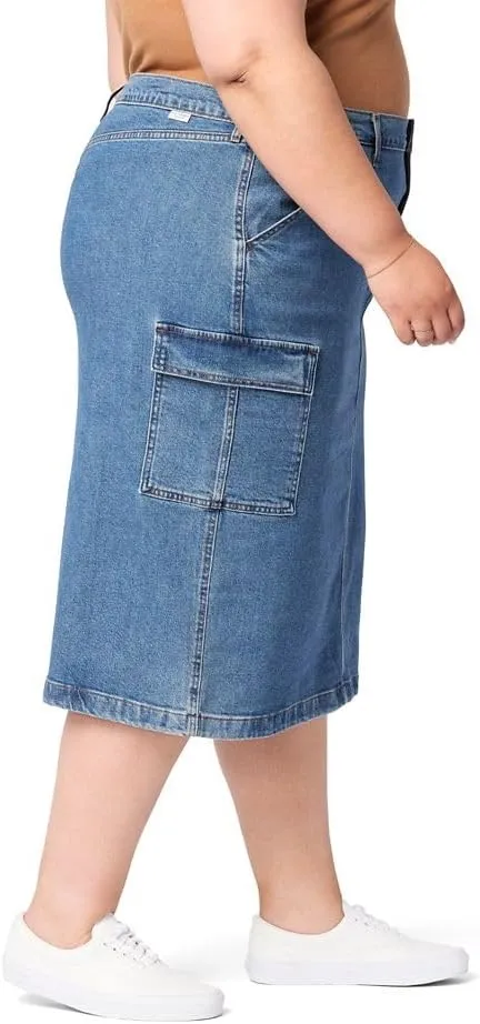 Levi Strauss Signature Gold Women's Everyday Cargo Midi Skirt (Available in Plus)