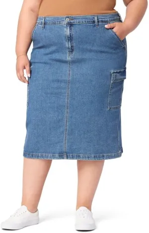 Levi Strauss Signature Gold Women's Everyday Cargo Midi Skirt (Available in Plus)