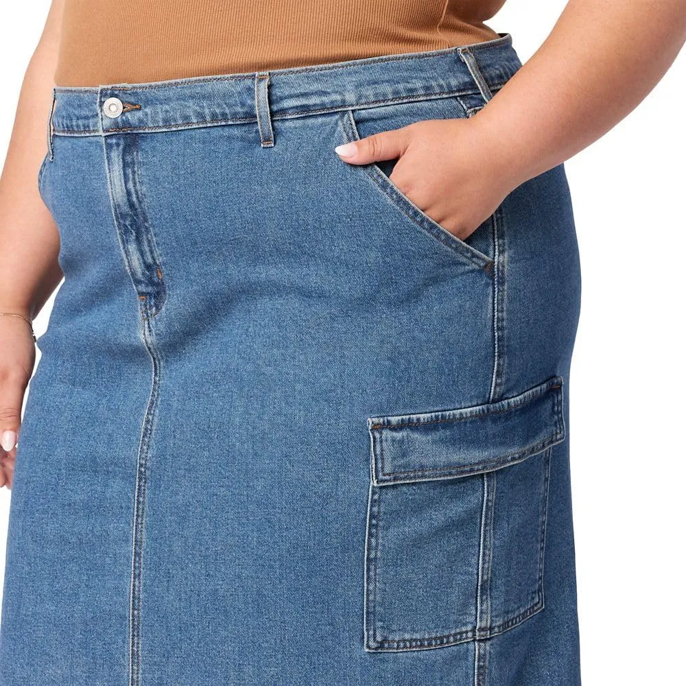 Levi Strauss Signature Gold Women's Everyday Cargo Midi Skirt (Available in Plus)
