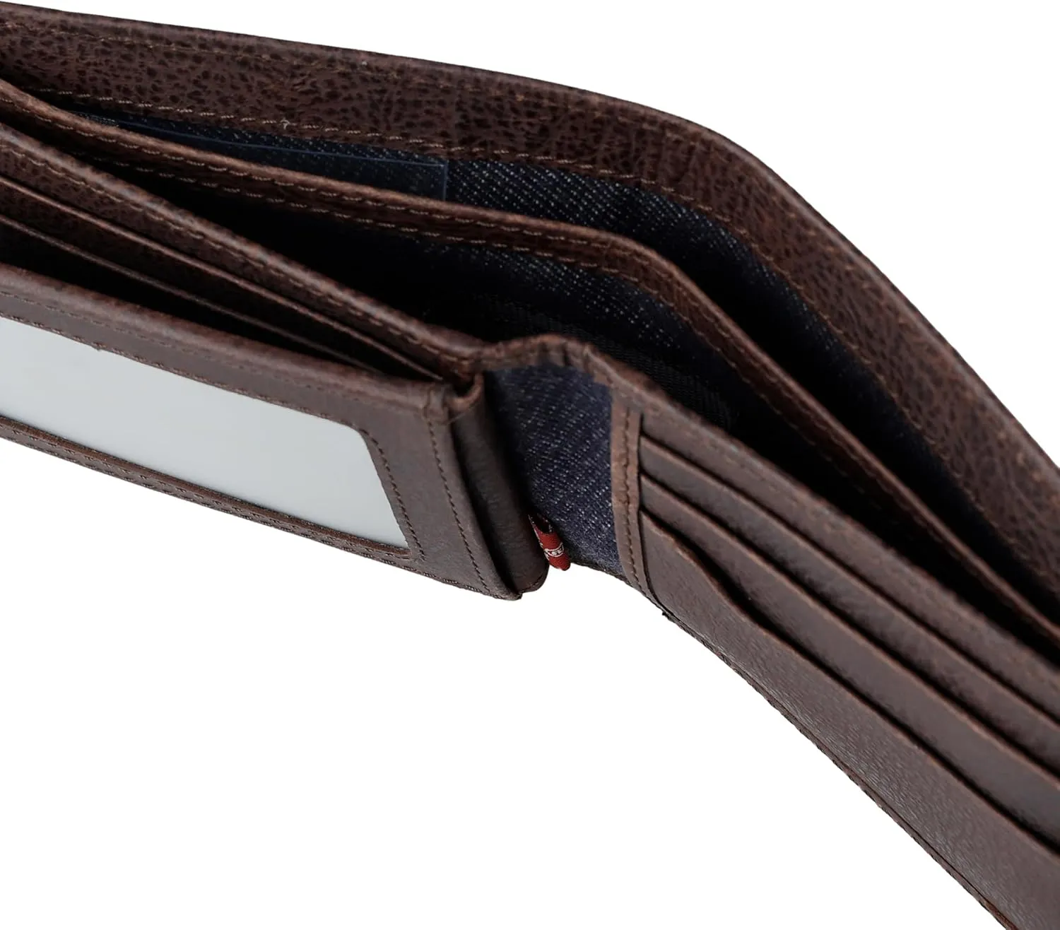 Levi's Men's Classic Bifold Passcase Wallet with Multiple Card Slots and Id Window