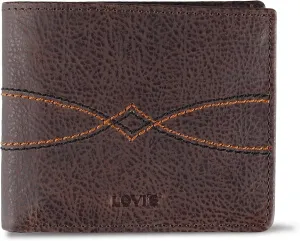 Levi's Men's Classic Bifold Passcase Wallet with Multiple Card Slots and Id Window