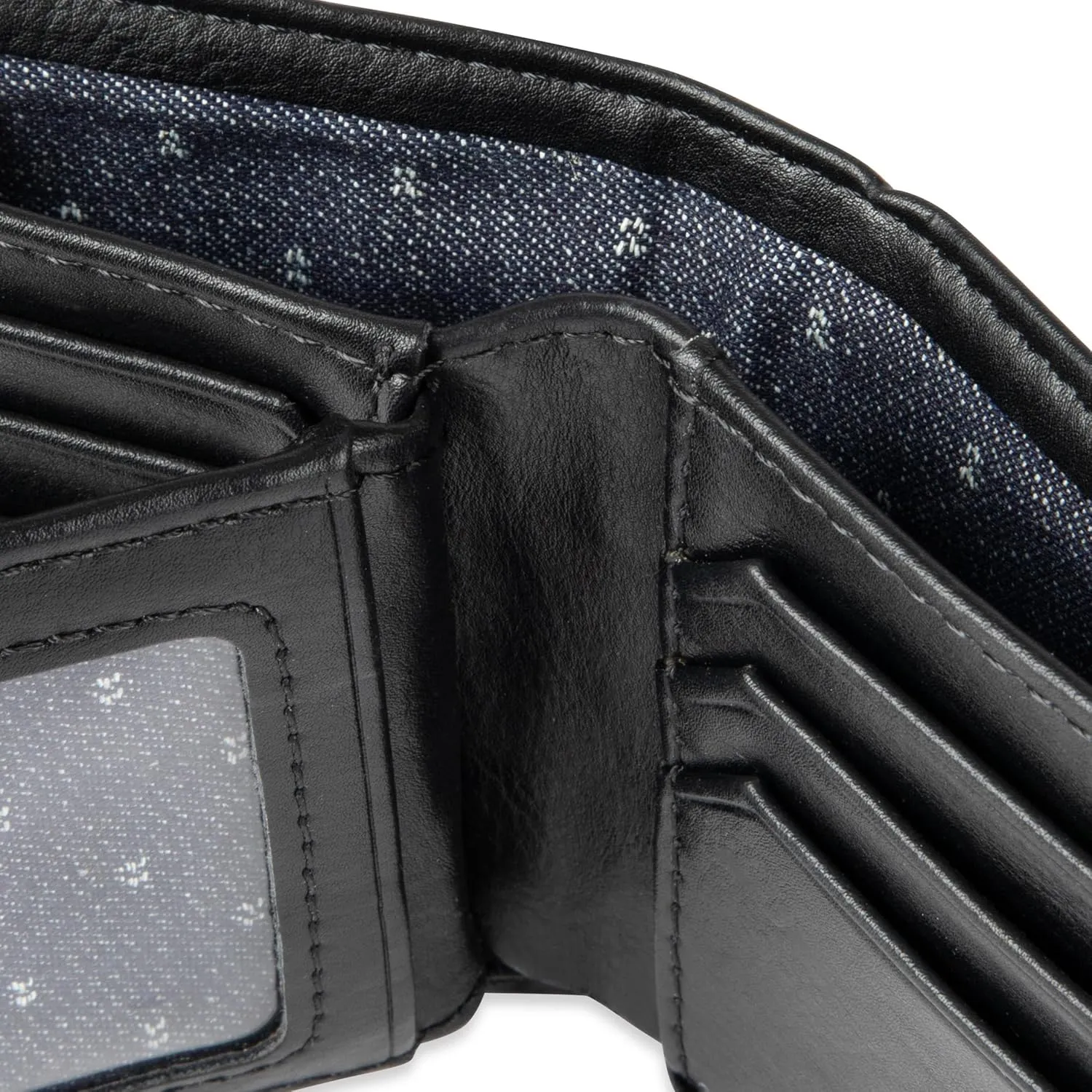 Levi's Men's Extra Capacity Slimfold Wallet with Multiple Card Slots and ID Window