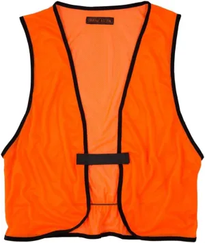 Lightweight Mesh Blaze Orange Hunting Safety Vest - Ultralightweight & Breathable, Visible Day & Night