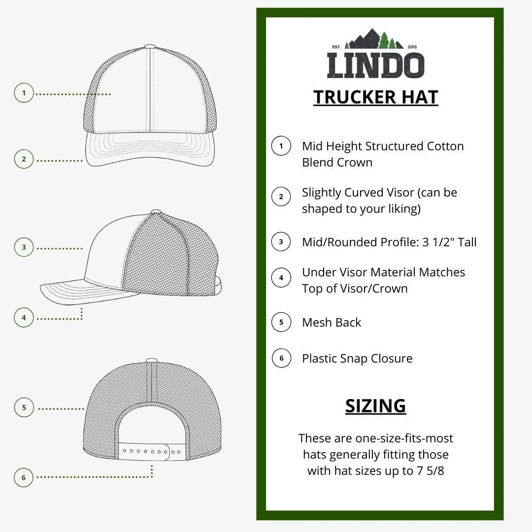 LINDO Trucker Hat - Palm Tree Series