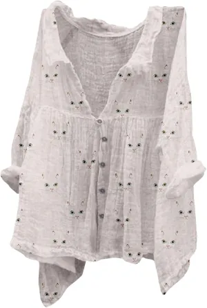 Linen Button Down Shirt Women Natural Autumn Fragrant Fabric Shirt White Button Down Shirt Women Womens Business