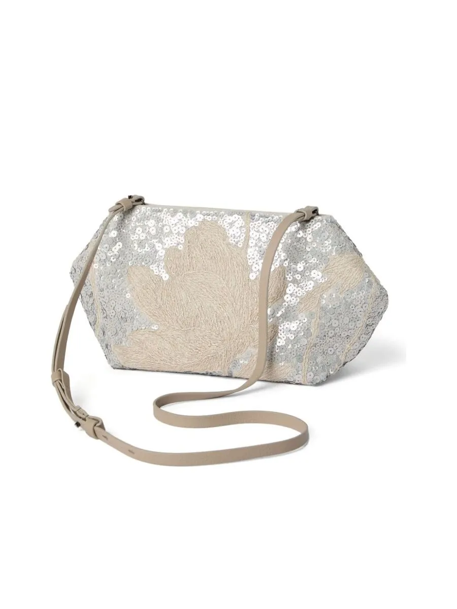 Linen Embroidered Wallet