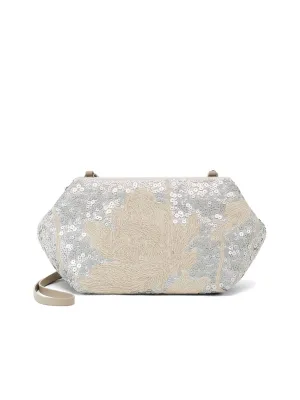 Linen Embroidered Wallet