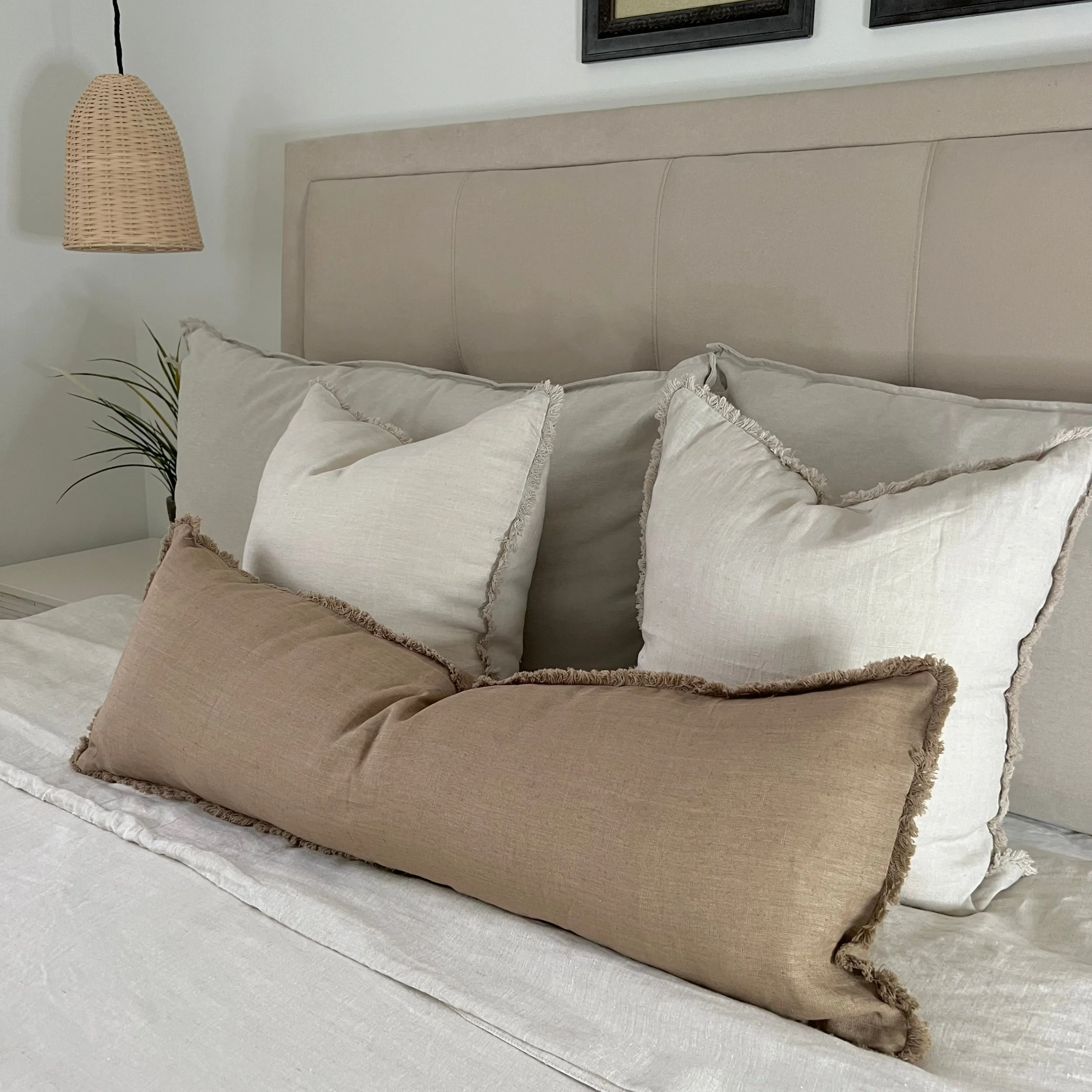 Linen Khaki Long Lumbar