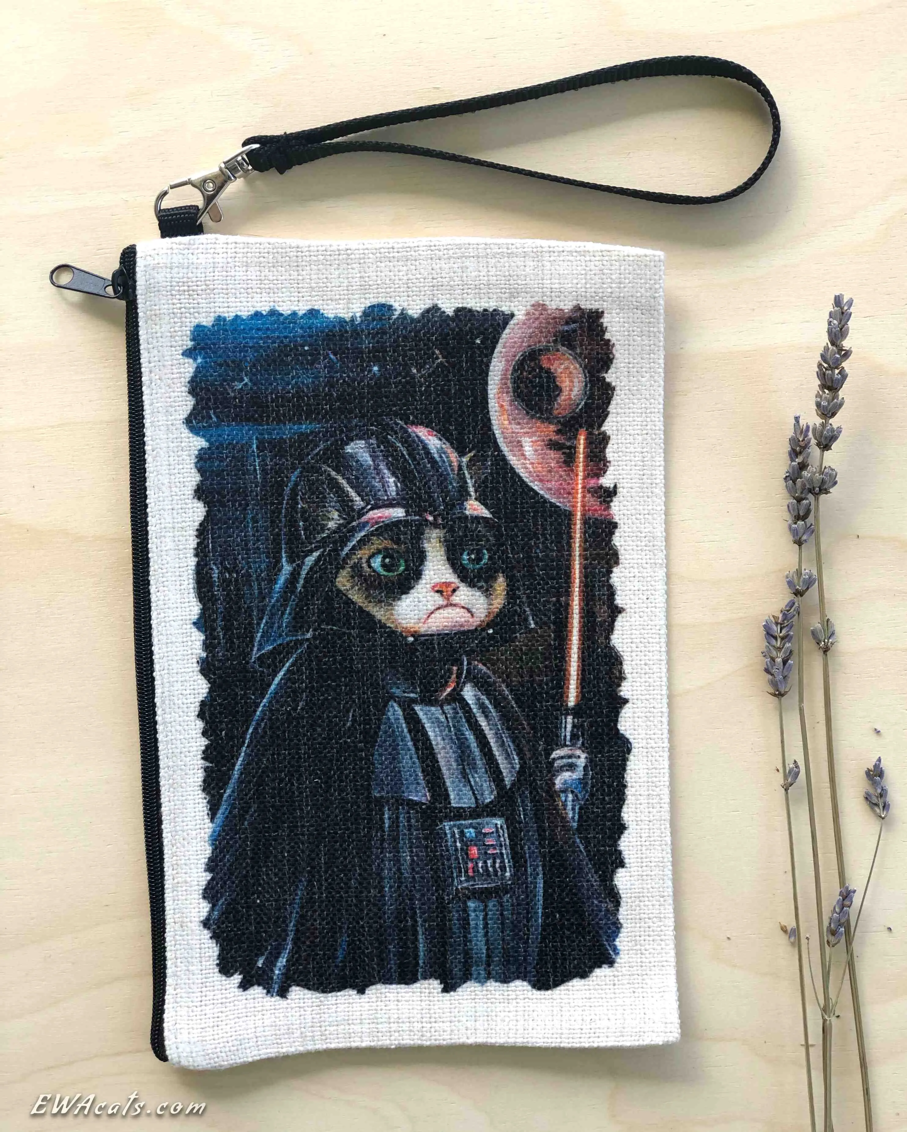 Linen Wallet "Grumpy Vader"
