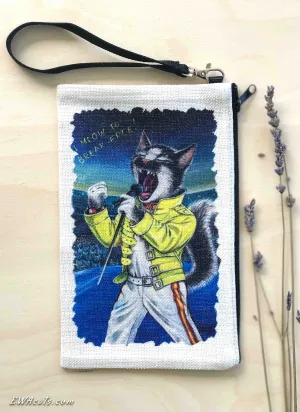 Linen Wallet "I Meow To Brake Free!"