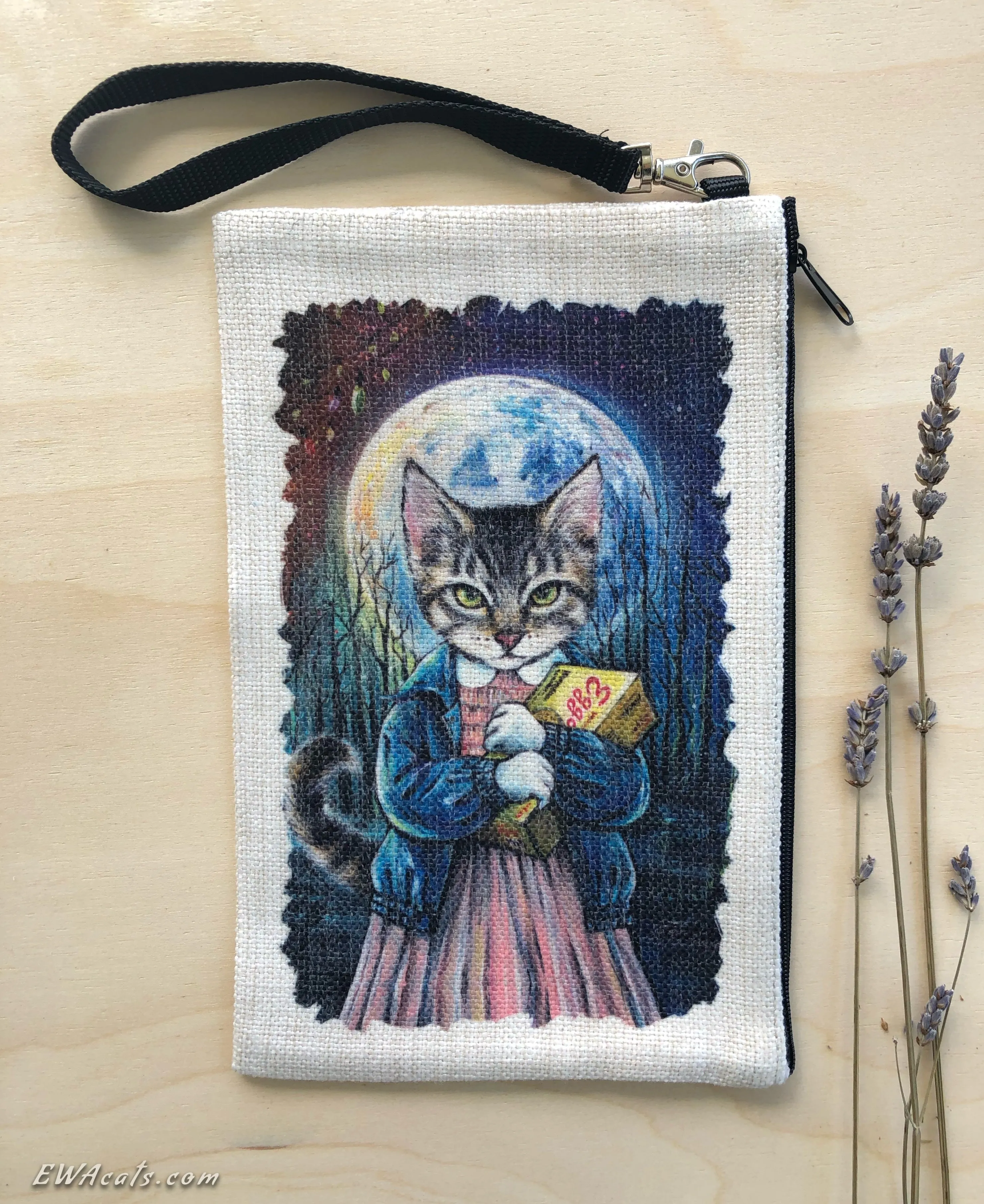 Linen Wallet "Kittieleven"