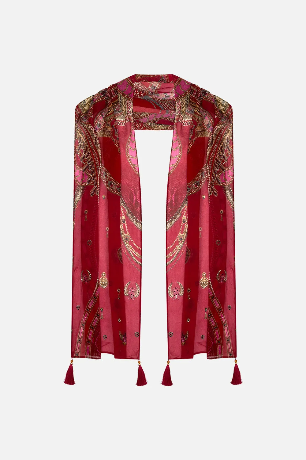 LONG SCARF KISSED BY A COBRA