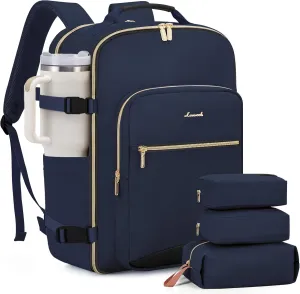 LOVEVOOK 50L Large Travel Backpack for Women Men Fits 17 Inch Laptop, Carry on Backpack for Traveling on Airplane, Personal Item Bag Airline Approved, Business Causal Weekender Backpacks